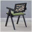 2 chaises de salle à manger, en bois d'hévéa massif, de style médiéval, avec accoudoirs, chaise de salon, simple et naturelle-282046275