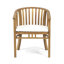 Chaise de salle à manger en bois avec coussin imperméable Classy - Transformez votre espace extérieur - Idéal pour une utilisation