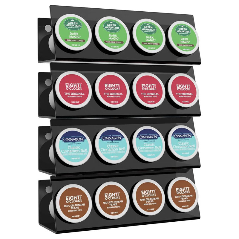 Acrylic Coffee Pods Organizer Stand Magnetic
