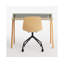 Cant Solid Wood Writing Desk-227399664