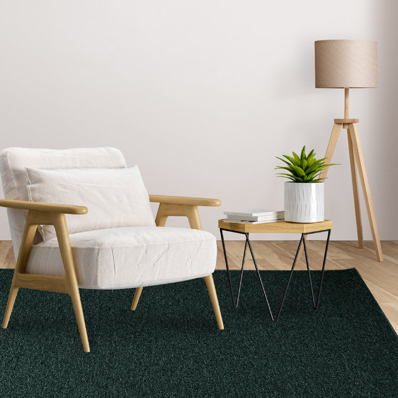 Tapis moderne intérieur / extérieur - vert foncé, Tapis de couloir 2 pi x 46 pi