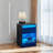Side End Table With Adjustable Led Lights-726185863