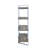 4-shelf Natural And Bookshelf - Maximize Your Storage In Living Area Sleek Metal Frame Enhance Kitchen With Style Functional Design