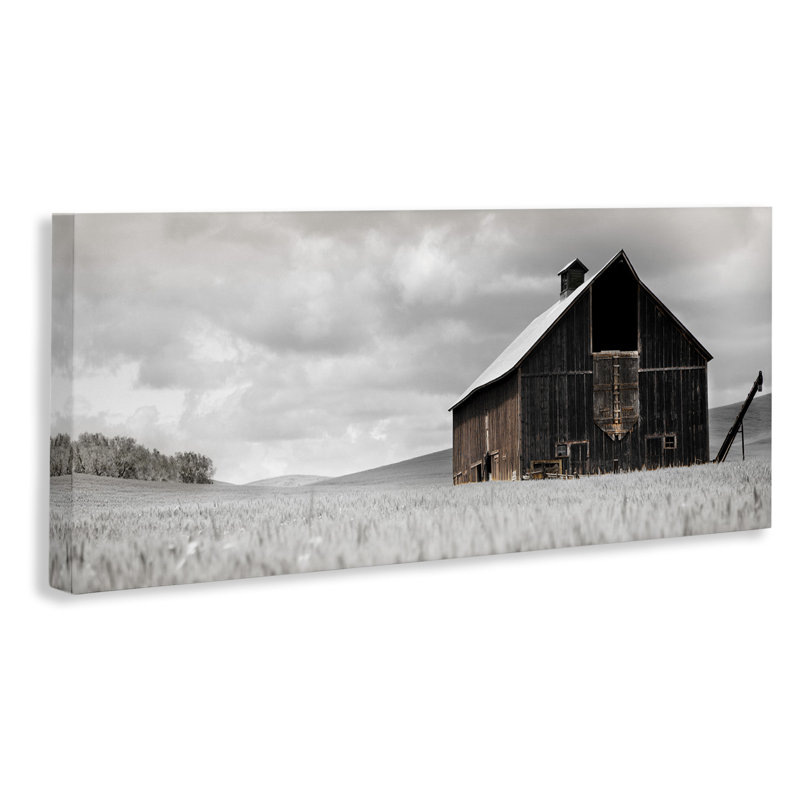 «Rustic Barn Scene On Canvas» par Danita Delimont, reproduction, H 17 po x l 40 po x P 1,5 po