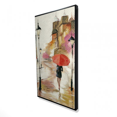 " Passersby Under Their Umbrellas "