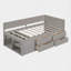 Lit de jour simple avec tiroirs et tablettes de rangement-1062514747