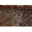 Tapis persan pré-1900 à motif végétal teint Mahal noué à la main 9 x 12