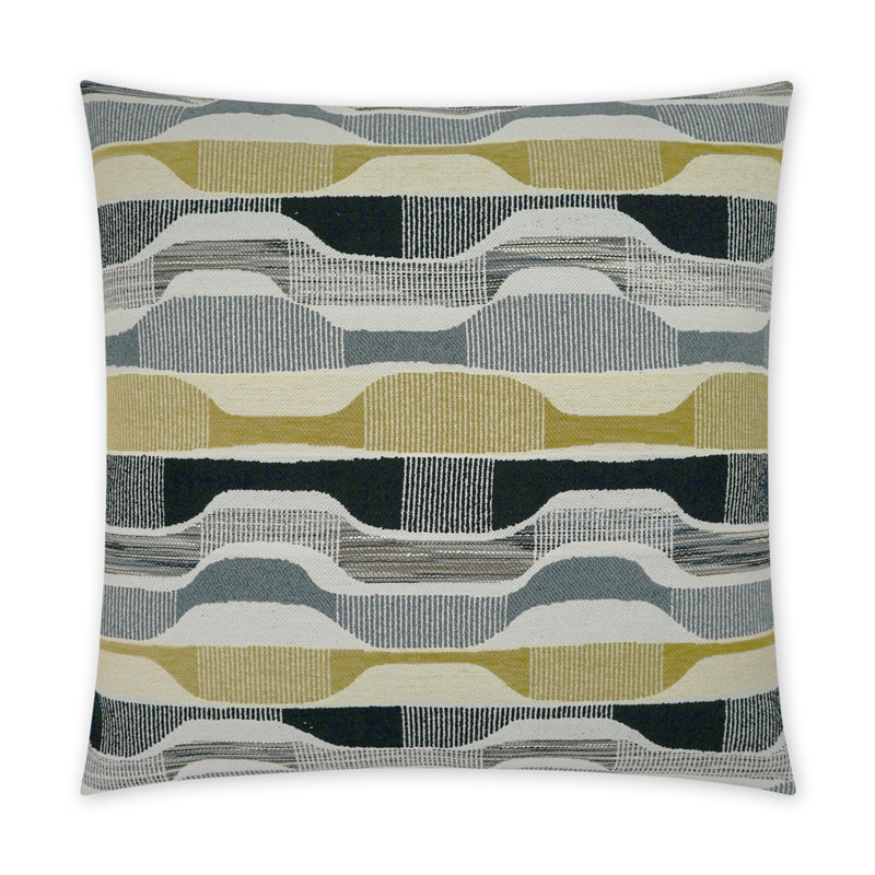 Ebb Pillow Cover & Insert, Square 20", Onyx