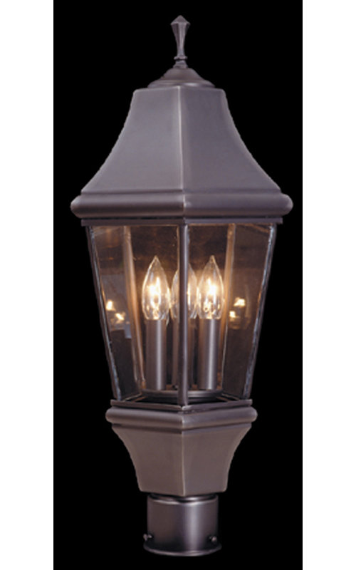 Tête de lanterne d'extérieur 3 lumières Middlebury, 23 po x 10 po, Cuivre brut