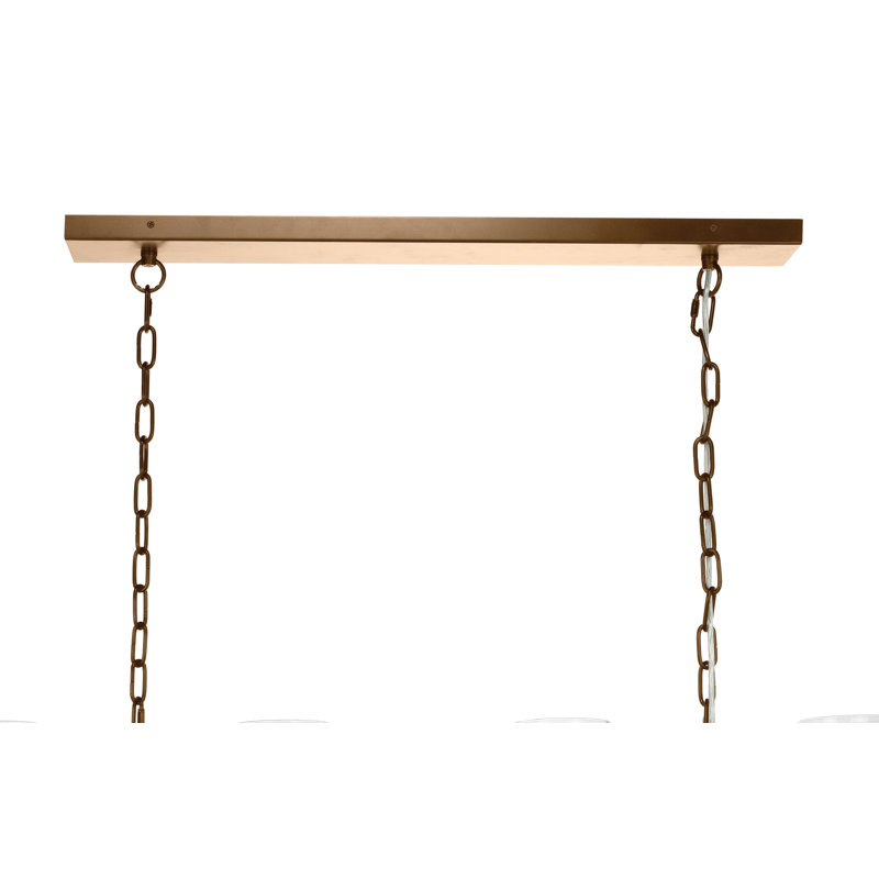 6 - Light Pendant, Antique Brass