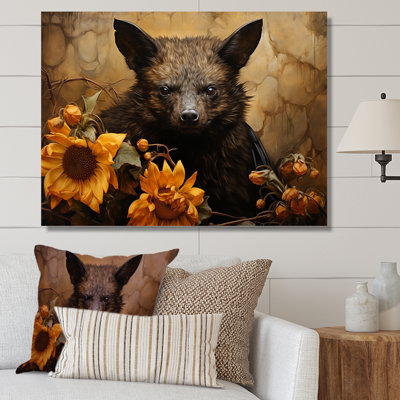 Baroque Bat Elegance - Animal Bat Wall Art
