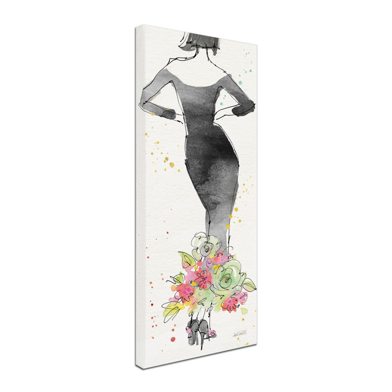 «Floral Fashion I» par Anne Tavoletti - reproduction, H 47 po x l 20 po x P 2 po