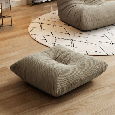 Fireside Chair Bean Bag Chair Lazy Floor Sofa, Armless Foam Sofa Lounger Tatami Recliner Sofa For Living Room Bedroom Dorm Office by Trule