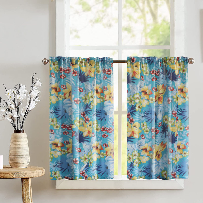 Rideaux Hawaiian, Turquoise