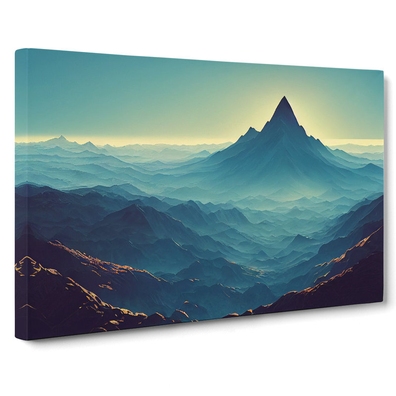 Splendid Mountain Landscape - Wrapped Canvas, 40cm H x 60cm W x 3cm D