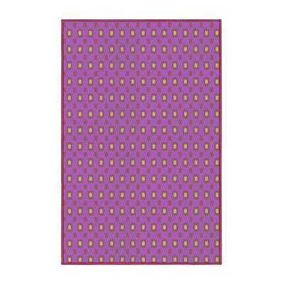 Tapis décoratif violet géométrique ridlon