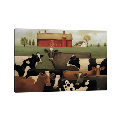 Eight Cows by Lowell Herrero - Wrapped Canvas Gallery-Wrapped Canvas Giclée