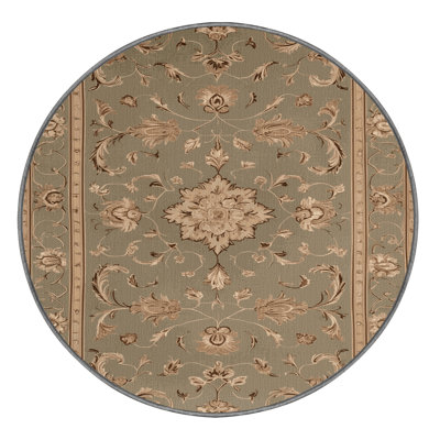 Tapis brun français lavable à la machine