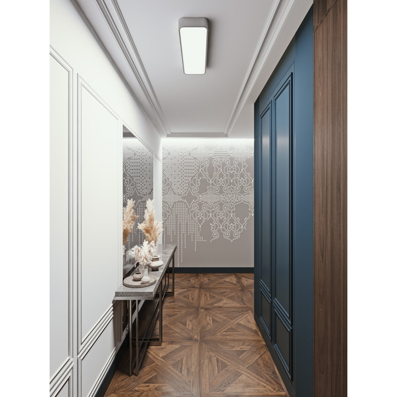 Ajdin 2 - lumière 45,5 po, Nickel satiné
