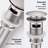 Bathroom Sink Pop-Up Drain With Overflow Vessel Sink,Stainless Steel(set Of 2)-106371734