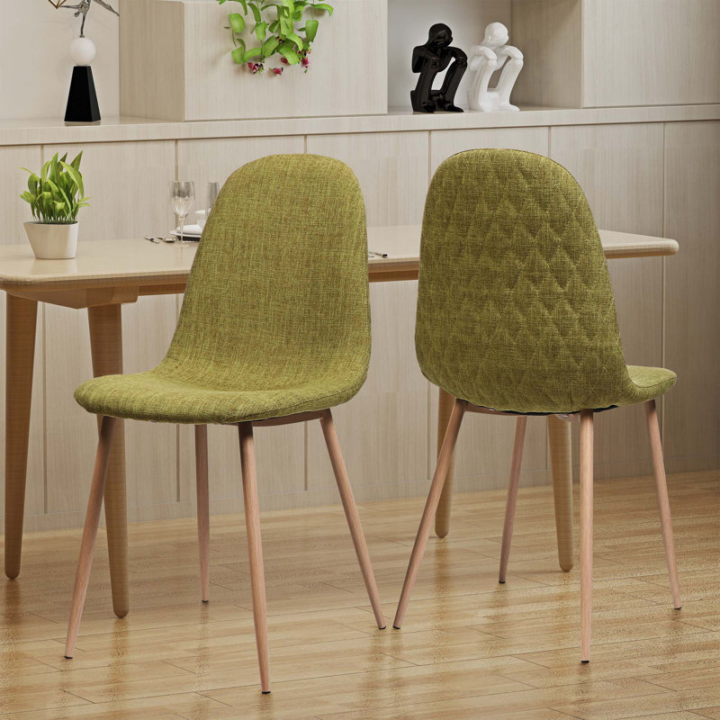 Daniyel 20'' H Upholstered Side Chair, Green