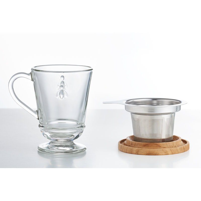 Tasse à thé 14 oz, infuseur et couvercle La Rochere Napoleon Bee