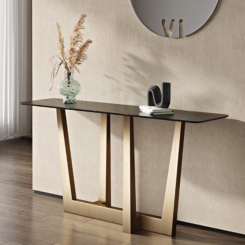Console en pierre frittée de style italien, 31.5" H x 55" W x 15.7" D