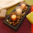 Wooden Pebble Tray with 3 Glass Candleholders