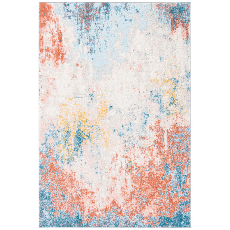 Joycelyn Abstract Looped / Hooked Area Rug, Rectangle 160 x 229 cm