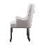 Jersey Velvet Dining Chair - Ergonomic Scoop Knockerback and Solid Wood Legs - Button back Armchair for Dining Room Living Room Restaurants-1882518140-1914217193