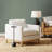 Cami 34.5"W Goose Down Filled Upholstered Armchair-1373209757