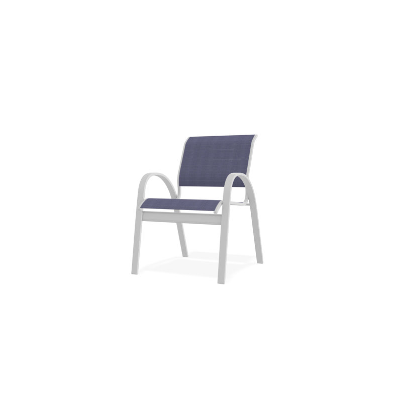 Chaise de café Aruba II, Blanc, Brise