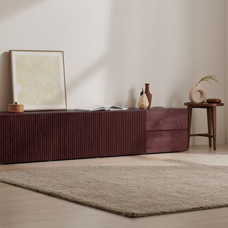 Meuble télé Modern, Brun, H 16,53 po x L 78,74 po x l 16,53 po