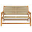 Wood, Rope Medium Ergonomic Outdoor Bench Rectangular-1254256711