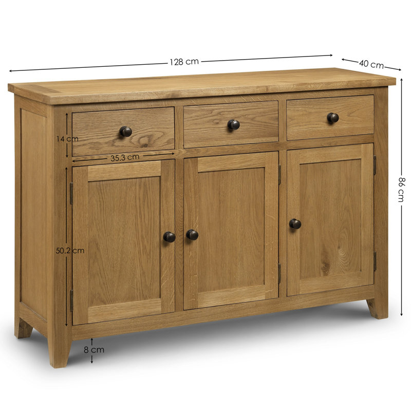 Nutmeg 128cm Sideboard