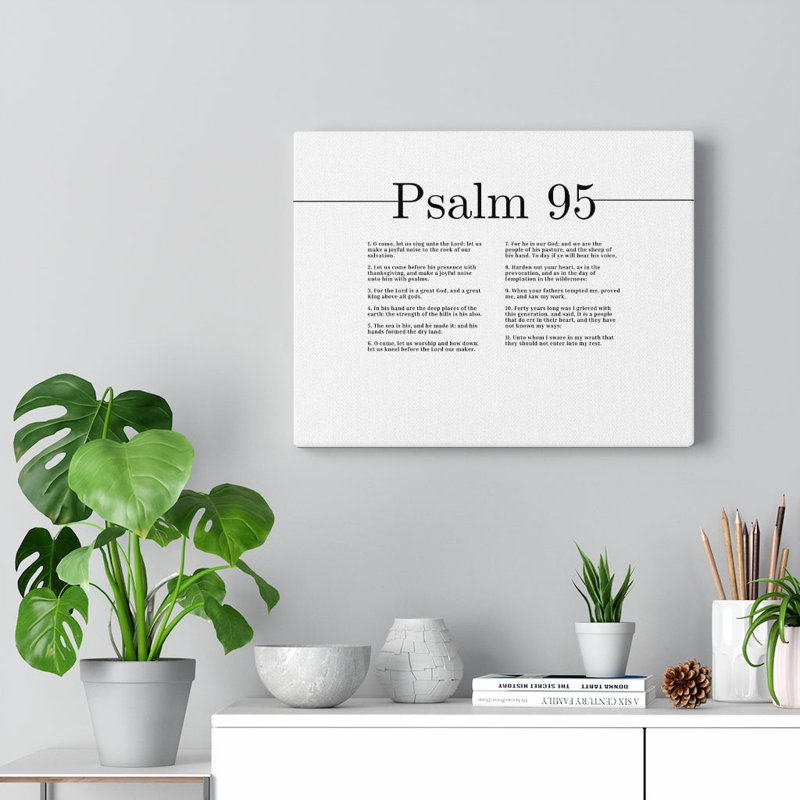 For The Lord Is A Great God Psalm 95 - Wrapped Canvas Print