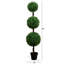 Faux Boxwood Topiary in Pot Liner-941996725
