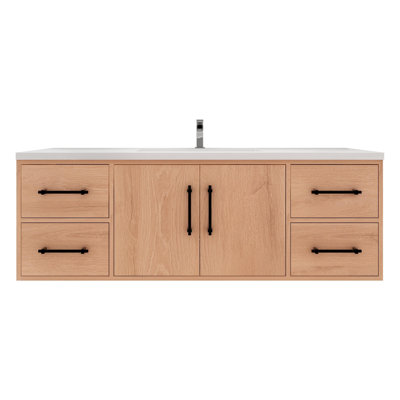 Victoria 59.05'' Single Bathroom Vanity with Acrylic Top