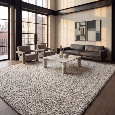 Tapis ivoire / gris Adessa