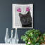 «Black Cat Valentines», toile encadrée de qualité supérieure - prête à être accrochée-469731573-469731569