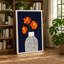Flowers In Spotted Vase Modern - Print-136737152-136737149