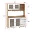 Garde-manger avec porte en verre trempé et rangement solide Garyson-1249886534