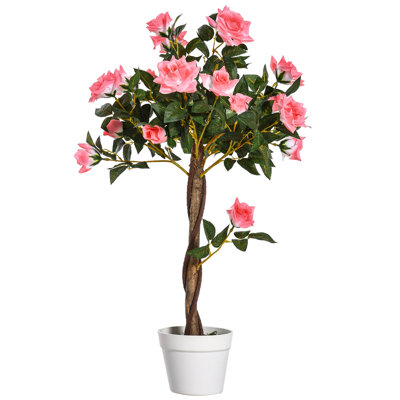 90cm Faux Flowering Tree in Pot