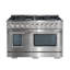 Ancona 48 po Cuisinière à deux brûleurs Ft Double Oven avec 8 brûleurs avec plaque chauffante et four à convection-91388365-91388369