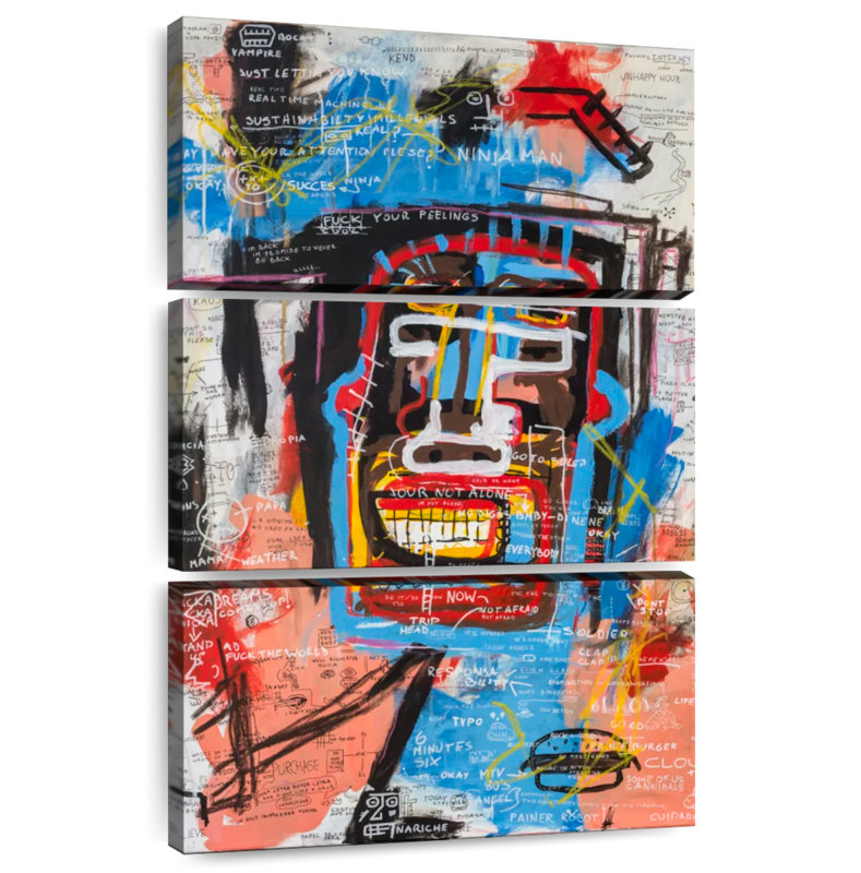Avery Ninja Face, 57" H x 36" W