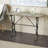 Crestline Grey Metal Console Table with Distressed Accents 45" x 18" x 29"