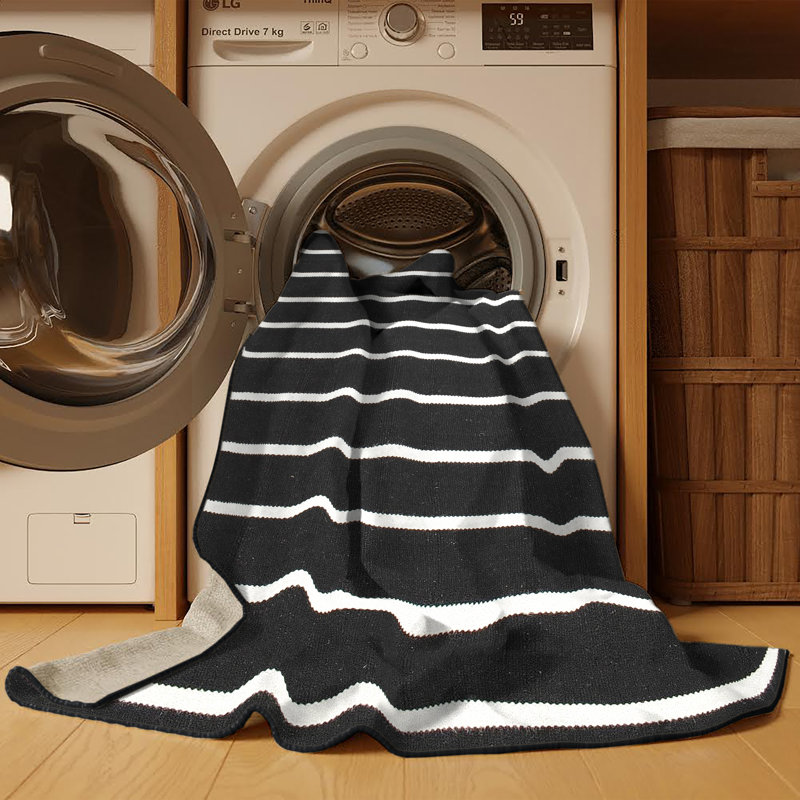 Striped Indoor Rug, Runner 2' x 5'