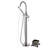 SUMERAIN Freestanding Bathtub Faucet, Floor Mount Tub Filler with Handheld Shower-85899932