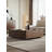 35.4” Single Walnut Square Coffee Table With Storage-428524579