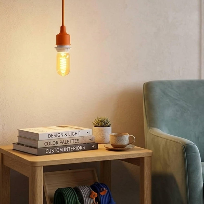 Audis 1 - Light Single Pendant, Yes, Orange
